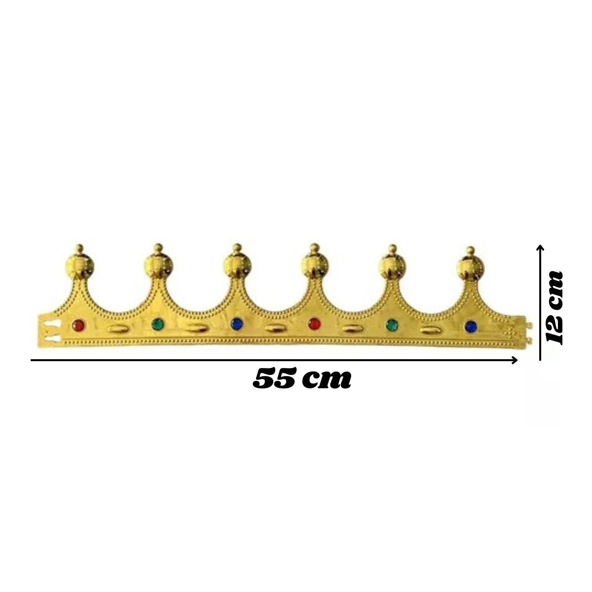 Coroa Rei / Rainha Fantasia Cosplay Carnaval Pedraria Dourado Coroa Rei / Rainha Fantasia Cosplay Carnaval Pedraria Dourado